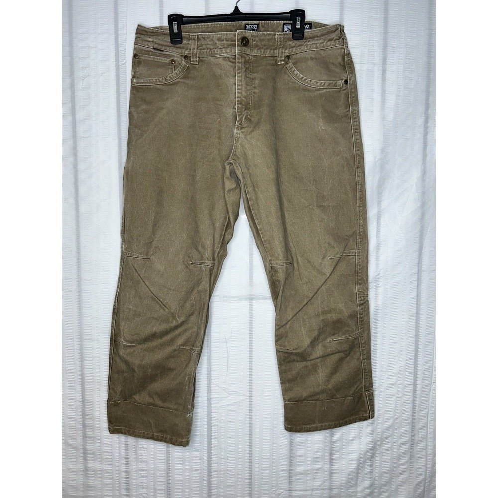 Kuhl Rydr Pants Mens 38x26 Brown Outdoor Altered Stretch Vintage Patina Dye Hike